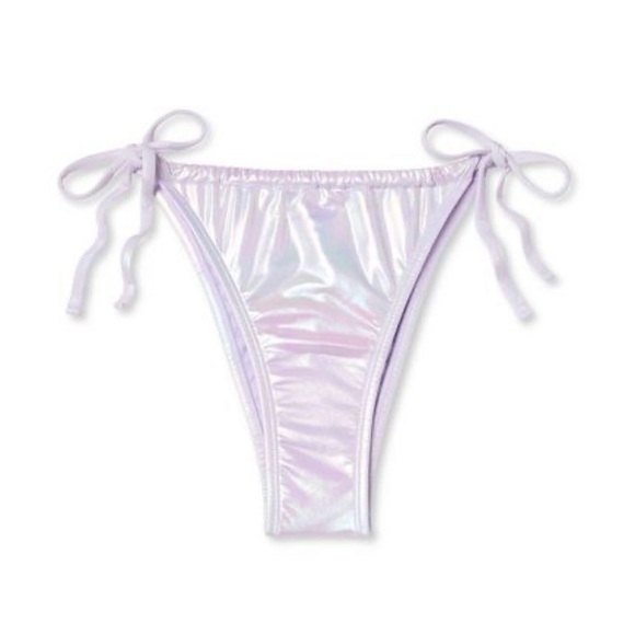 NWT WILD FABLE BIKINI BOTTOM CHEEKY LIGHT PURPLE IRIDESCENT - Picture 1 of 5
